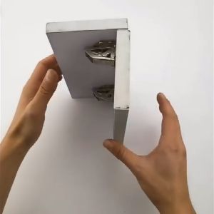 Combo bộ 02 Bản lề cửa tủ thể hệ mới không cần khoan cốc loại 3 hoặc 4 inch tùy chọn