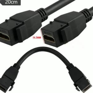 Connector Hdmi Keystone Coupler 4k Hd Keystone Jack Inserts Female/female Adapter Pigtail Extension Cable Snap-in For Wall Plate