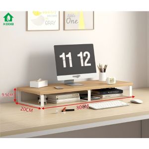 Office Computer Monitor Riser Computer Monitor Holder Desktop Storage Rack Wooden
