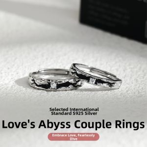 KELANXI | Original Love Abyss Sterling Silver Couple Rings