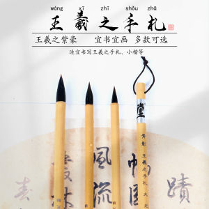 Bút Ghi Chú Viết Tay Của Nhà Thư Pháp Chính Wang Xizhi Tím毫 Bàn Chải Thư Pháp Chuyên Nghiệp Kích Thước Nhỏ Vừa Lớn Cho Kịch Bản Chữ Nhật Và Kịch Bản Thông Thường