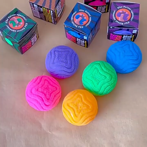 SG【READY STOCK】Nee Doh Fuzz Ball – Sensory Toy with a Velvet Texture and Soft Cloud Squish – Wavy Pattern – Ages 3.