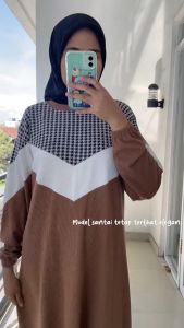 Desain Muslimah Terbaru: Gamis Muslimah Tasya Dres Bahan Knit Premium Jumbo Oversize