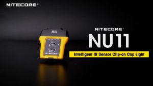 Nitecore NU11 Cap Light - Clip On - Intelligent IR Sensor - 150 Lumens - USB-C Rechargeable