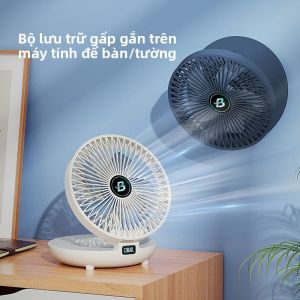 Quạt Cầm Tay Sạc USB Có Thể Điều Chỉnh Ba Tốc Độ Cho Ký Túc Xá Gia Đình Quạt Điện Mini Để Bàn Gió Lớn Với Thiết Kế Có Thể Gập Lại Để Bảo Quản Thuận Tiện