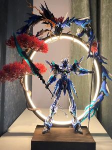 Bandai Display Figure Assembly Model Ao Bing Background Domestic Innovation Mecha Model Storage High Red Heresy Light Ring