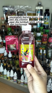 Nektar Bio Energi Strawbery 250ml untuk burung pleci colibry Vitamin penggacor