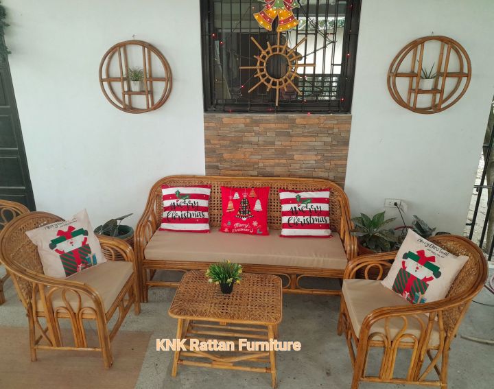 Plastic rattan store sala set price