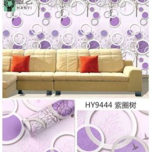 Wallpaper Dinding Polkadot Ungu Ukuran 45 Cm x 10 Meter