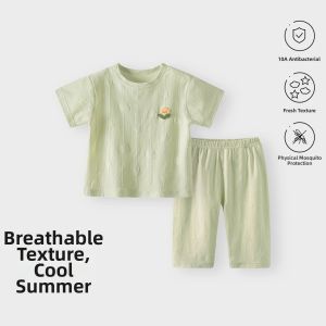 TONGLIANCHUXIN | Summer New Children Sleepwear Set Short Sleeve