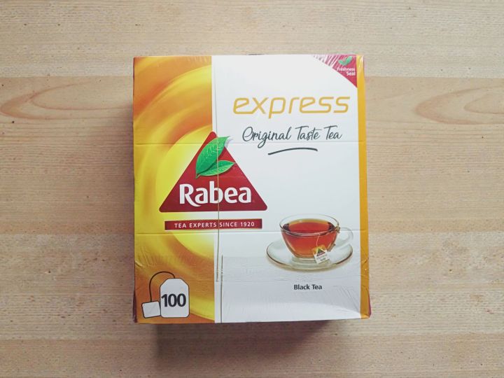 RABEA EXPRESS ORIGINAL TASTE BLACK TEA 100 TEABAGS EXPIRY DATE 11/2027 ...