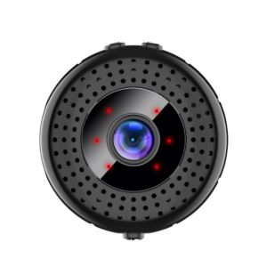 การตรวจสอบสัญญาณกันขโมยกล้องจิ๋วการบันทึกแบบวนมุมมอง140องศาการเชื่อมต่อ WIFI HD แท่นวางหมุนได้หลายมุมอัจฉริยะ