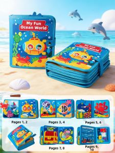 Tear Resistant Biteable Cloth Book For 6 Months Baby