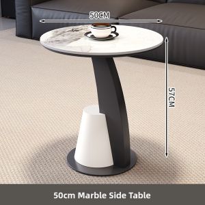 YIYOU | Italian Luxury Style Compact Living Room Rock Panel Movable Coffee Table