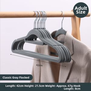 Non-Slip Flocking Hangers