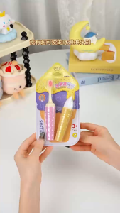 Sikat Gigi Anak Bulu Halus Lembut Portabel /Sikat Gigi Lembut Travel Size Bentuk Ice Cream Lucu Isi 2