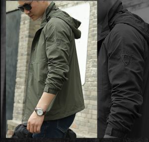 YGTOF 2023เสื้อแจ็คเก็ตผู้ชายมีฮูดผู้ชายกันน้ำยุทธวิธีล่าสัตว์ยุทธวิธีหลายกระเป๋าแจ๊กเก็ตเดินป่าเอาท์ดอร์ฤดูร้อนทหาร