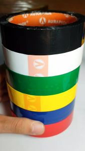 ISOLASI WARNA-WARNI / LAKBAN OPP TAPE 1 INCH X 50 METER (Harga per 1 biji)