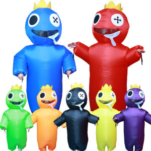Rainbow Friends Costume Inflatable Kids Adult Girl Boy Woman Men Halloween Cosplay Blow Up Suit Birthday Christmas Blue Monster Rainbow High Costumes Barbie Costume For Adults - Lazada