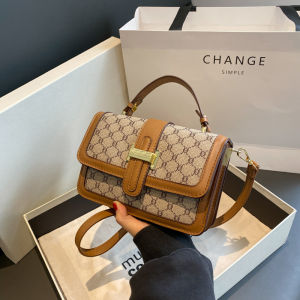 2023 ใหม่ ผู้หญิง กระเป๋าถือ ชิค Retro หลากหลาย กระเป๋าสี่เหลี่ยมเล็กกระเป๋าสะพายข้างคุณภาพสูง ทันสมัย สีบริสุทธิ์