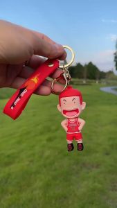 Cartoon Kawaii Slam Dunk Keychains | Sakuragi & Rukawa Figure Bag Charm