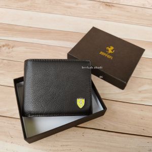 Dompet Pria Full Kulit Asli Ferarri free box eksklusif