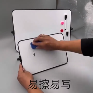 SG Ready Stock Kids A4 Double Sided Magnetic White Board Portable Plastic Memo Whiteboard with Adjustable Stand and Marker Pens Multipurpose School Home Drawing Writing Supplies