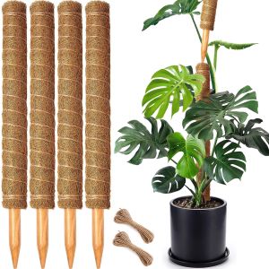 Moss Poles Stackable Moss Pole for Plants Monstera for Climbing Plants Coir Totem Plant Support Stakes Stand for Potted Plants