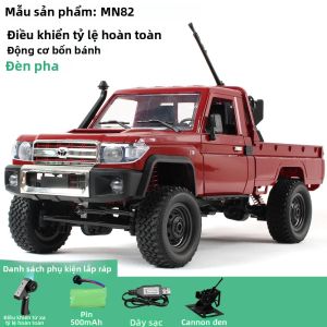 Xe Điều Khiển Từ Xa MN82 PRO Tỷ Lệ 1:12 Với Đèn Pha Điều Khiển Được Xe Bán Tải Địa Hình 4 Bánh Dẫn Động Đồ Chơi Cho Trẻ Em Điều Khiển Từ Xa 2.4G Quà Tặng