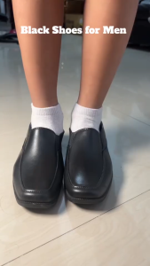 SHUTA Boys Rubber Black Shoes easy on Slip On Kids School Black Shoes Non-Slip and daily wear SIZE 25-35