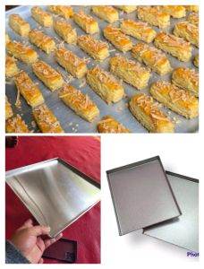Loyang Kotak 18x18x2cm / Loyang Kue Kering 18 cm / Loyang Nampan Kue kering / Loyang Untuk Oven kompor / Loyang Untuk kue kering / Baking Tray / Loyang Pemanggang