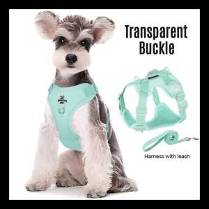 [Stock Ready] Dog Cat Harness Small Medium Pet Adjustable Transparent Buckle Leash Comfortable Walking狗狗牵引绳 宠物胸背带