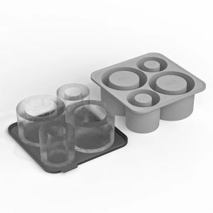 Ice Cube Mold for Stanley Cup Tumbler 20oz 30oz 40ozSilicone Cylinder Ice Cube Tray with LidIce Mold Keep Drinks Chilled