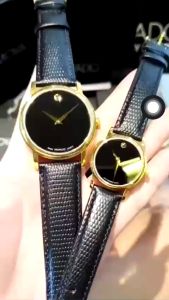 Đồng Hồ Cặp Đôi MVD Dây da dập vânthời trang thanh lịchMáyJapan cao cấpsaphire chống nước tốtBảo Hành 12 tháng.