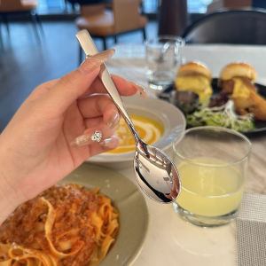 High Quality Stainless Steel 316 Dessert Spoon Western Tea Spoon Coffee Stirring Spoon Dining Utensils Sweet Spoon