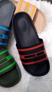 803-MENS [40-45] SLIPPER MENS NER SINGLESTRIPED SANDALS SUMMER INDOOR/OUTDOOR NON-SLIP