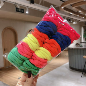100-Pack High-Elasticity Gradient Color Seamless Hair Ties Colorful Hair Bands Candy-Colored Hair Accessories for Girls