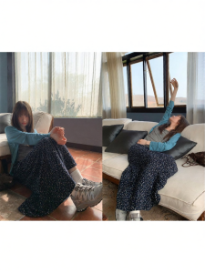 NIHAOKANONG | Chân Váy Bút Chì A-Line Cao Waisted Mới Mùa Hè