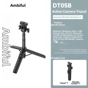 AMBITFUL | Bluetooth Controlled Magnetic Mount Selfie Stick Tripod
