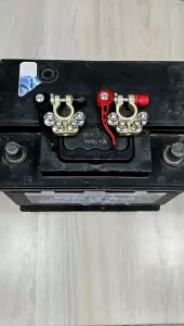 AUTOFun 2pcs Battery Terminal Connectors Quick Release Disconnect Car Battery Cable Terminal Clamps