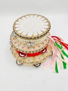 Handmade Esmeralda Ballet Childrens Bell Drum Props Performance Competition Headwear Drumstick Accessories Girls Hair Accessories