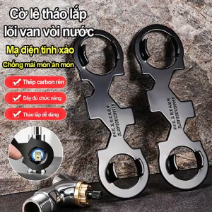 Dụng cụ cờ lê tháo lõi van vòi nước và lõi sen tạo bọt chống ăn mòn dùng sửa chữa phòng tắm nhà bếp