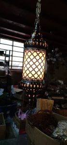 ไฟตกแต่ง ห้อย ไฟแนวตะวันออกเฉียง ใต้โคม ไฟติดเพดานกระจกแตกน้ำแข็ง บรรทัด ร้านอาหาร โรงแรม บาร์คาเฟ่ โคมไฟ แบบย้อนยุค