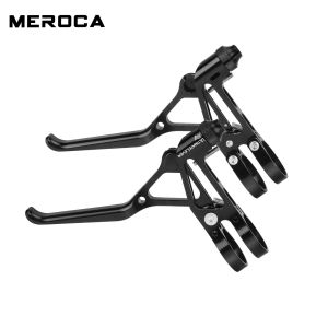 Meroca | MEROCA V Brake Lever Ultralight 68g Double Brake Lever CNC Bicycle Brake Handle Purple Lever for Brompton Bmx Bike Accessories