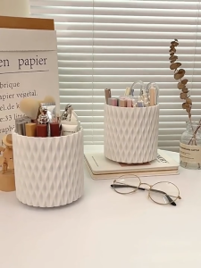 SAVE 360° Rotating Makeup Brush Holder Pen Holder Desk Organizer Makeup Tools Storage Box Penyimpan Bekas Berus Solekan YF01