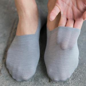 Mens Boat Socks Ultra Thin Ice Silk Invisible Breathable Anti Slip Cotton Short Socks Pure Cotton No Roll Spring Summer