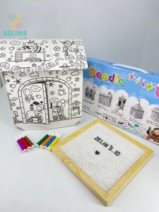 Mainan Mewarnai Anak l Doodle House Coloring
