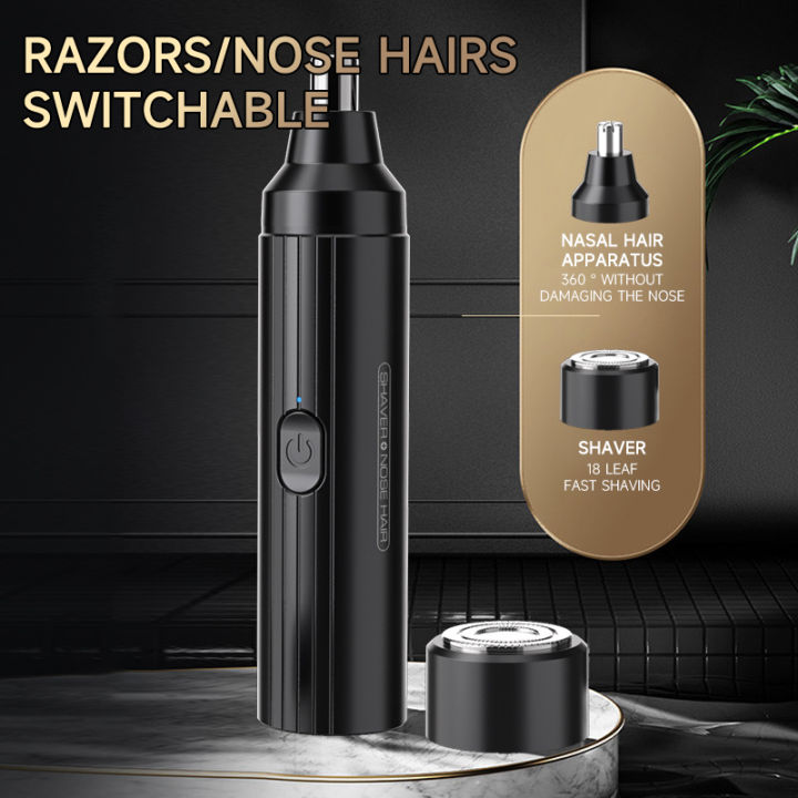 2 in 1 Electric Shaver Portable Men's USB Charging Mini Shaver ...