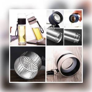 ขวดแก้วชงชา แยกชาถ้วยกรองชาแก้ว ขนาด 400ml. CH0318