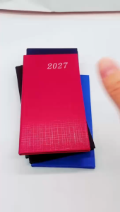 2027 Cardboard A6 Mini Planner - New Year Edition 48K-3 Wallet Size Diary